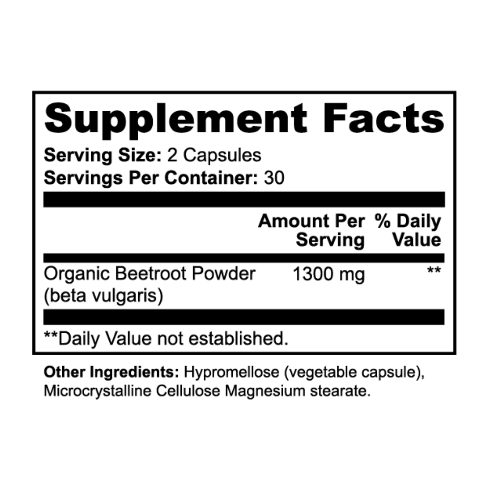 Organic Beetroot Superfood Capsules